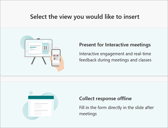 Select the view you would like to insert