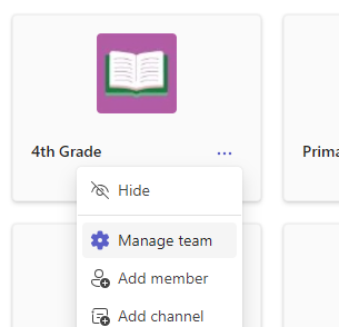 manage team