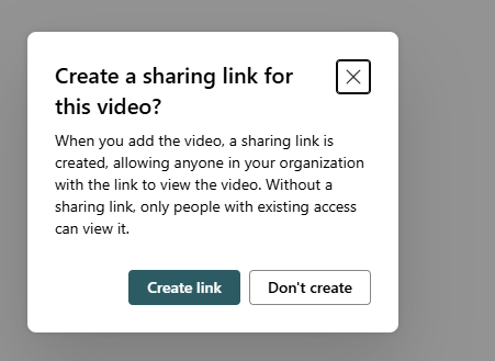 create sharing link