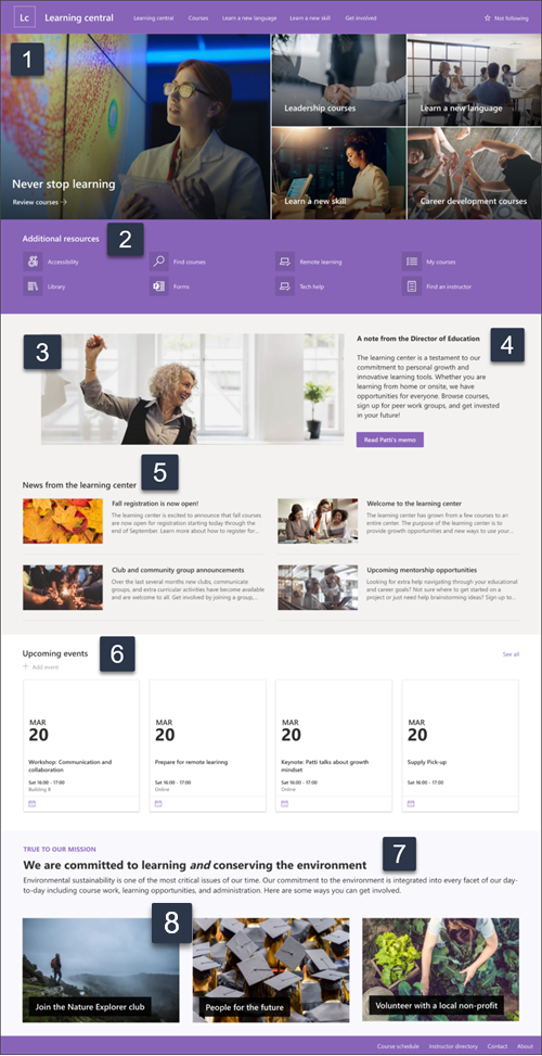 Screenshot of full page with numbers