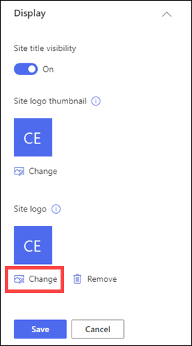 Updating the site logo in the header grouping.