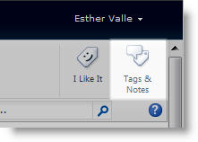 Social tag button for a page