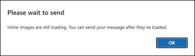 new Outlook image causes issues sending email