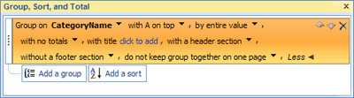 Grouping options (expanded)