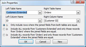 The Join Properties dialog box