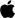 The Apple menu icon in a macOS computer.