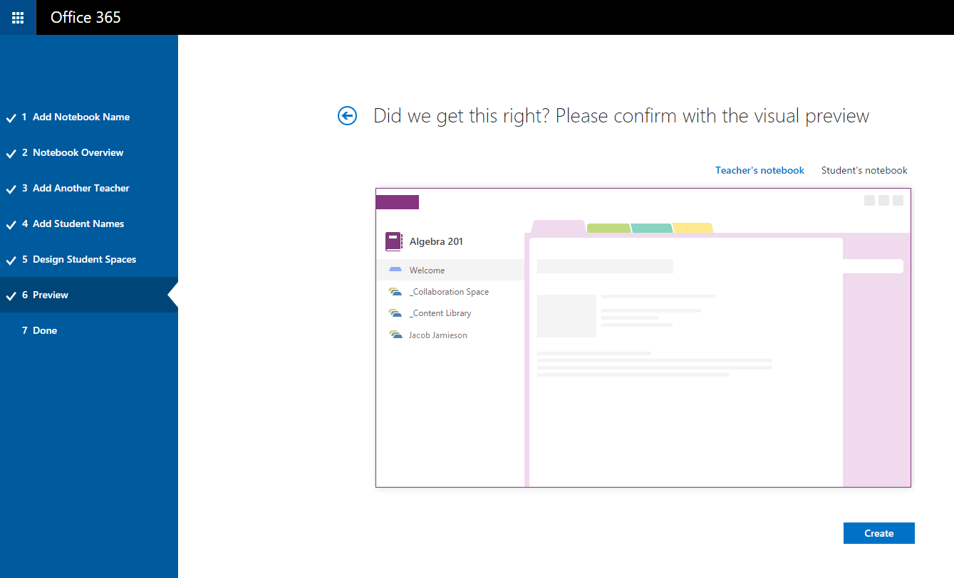 preview your notebook.
