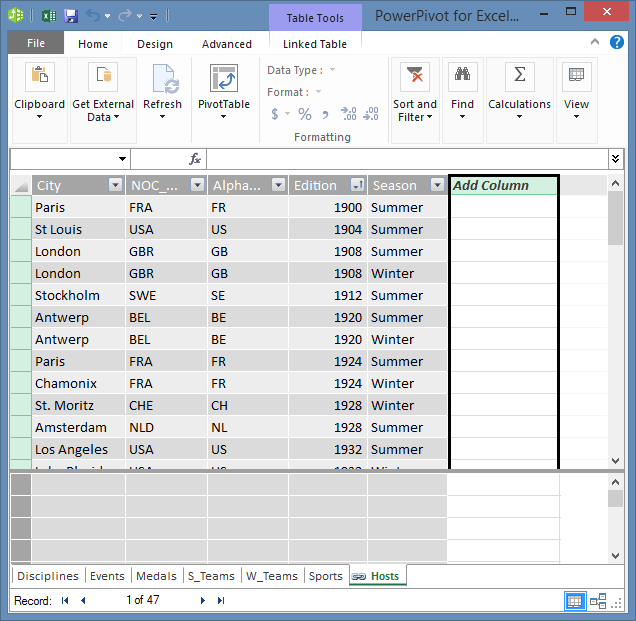 Use Add Column to create a calculated field using DAX