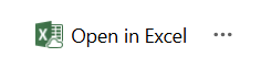 Open in Excel entry point for old data sync solution