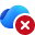 Red circle with white cross for business.