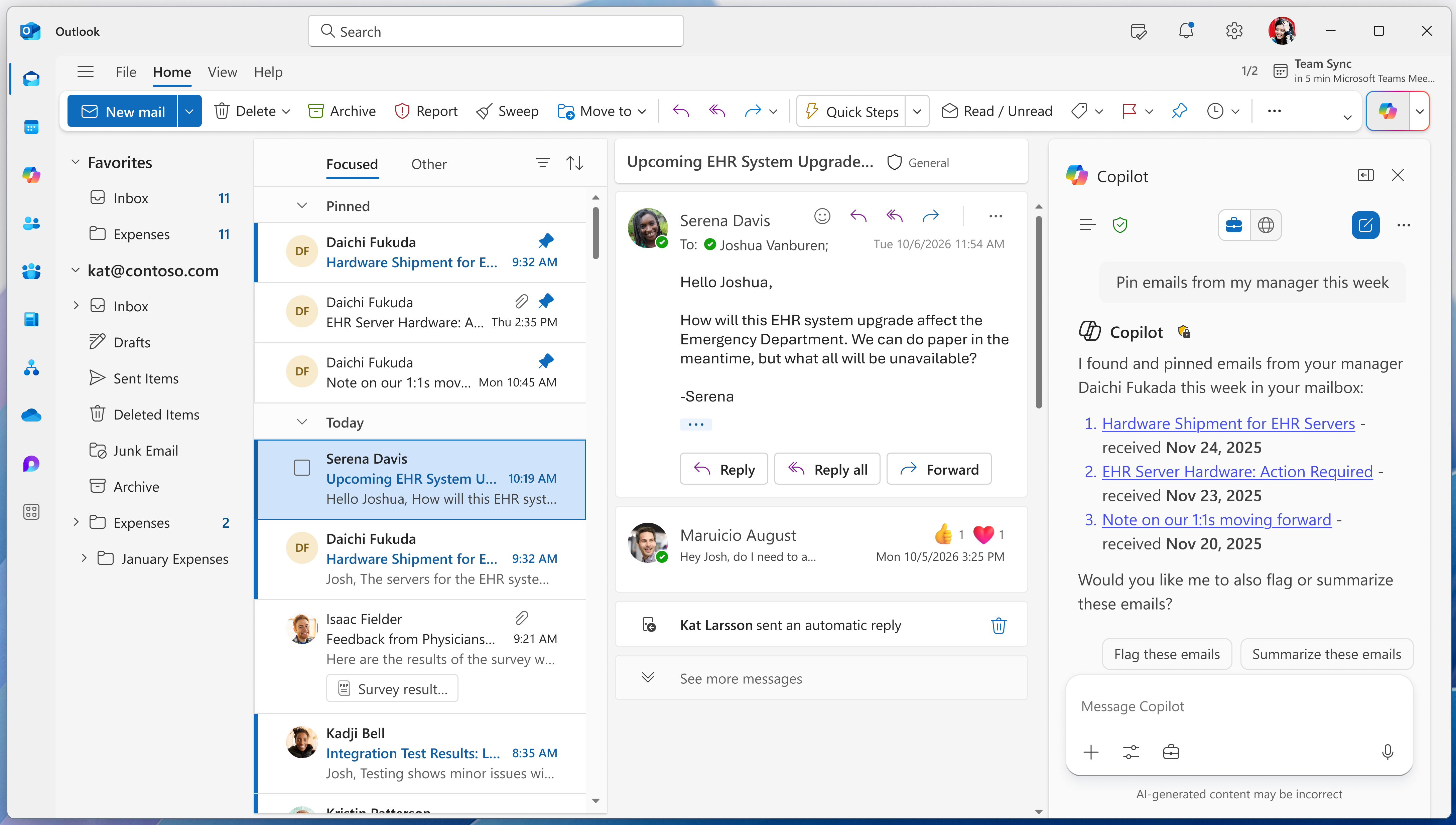 Pinning in Copilot side page