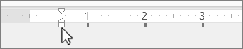 First Line Indent marker on the PowerPoint ruler