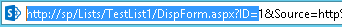 Inserting Hyperlink for List Item 1