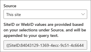 SiteID and WebID values for custom queries