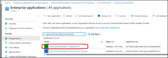 MS Information Protection API