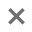 Gray X icon indicating not supported