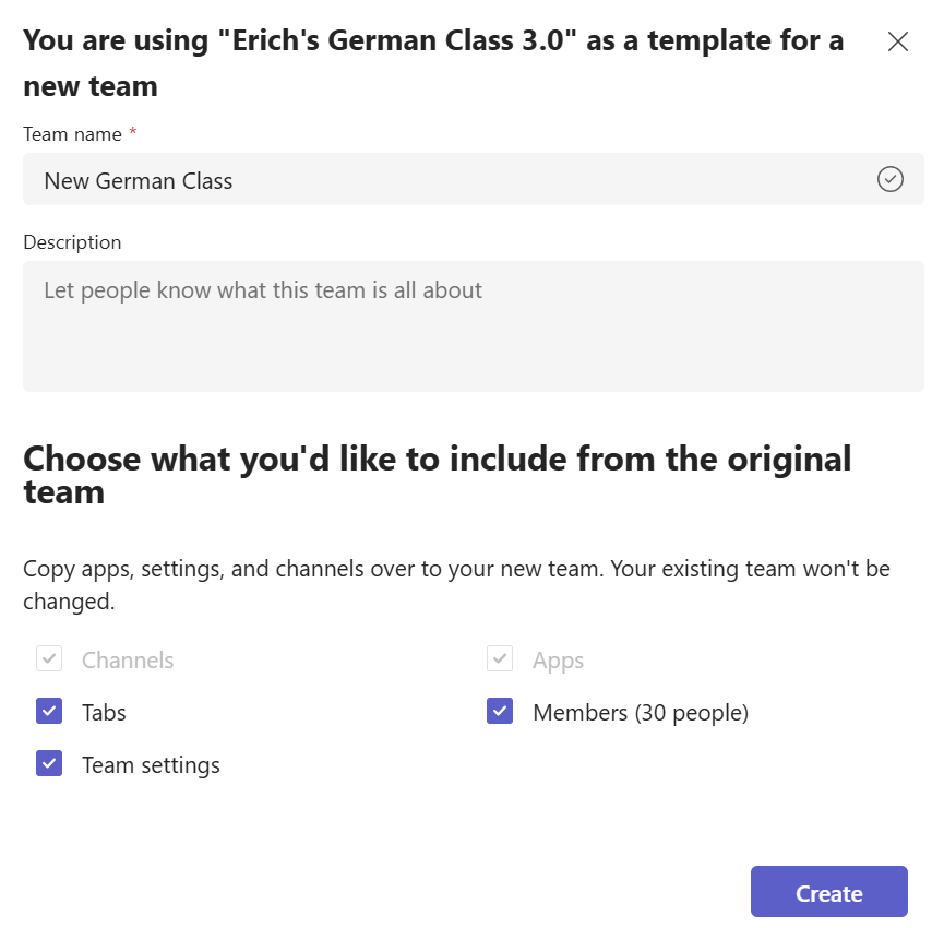 New class