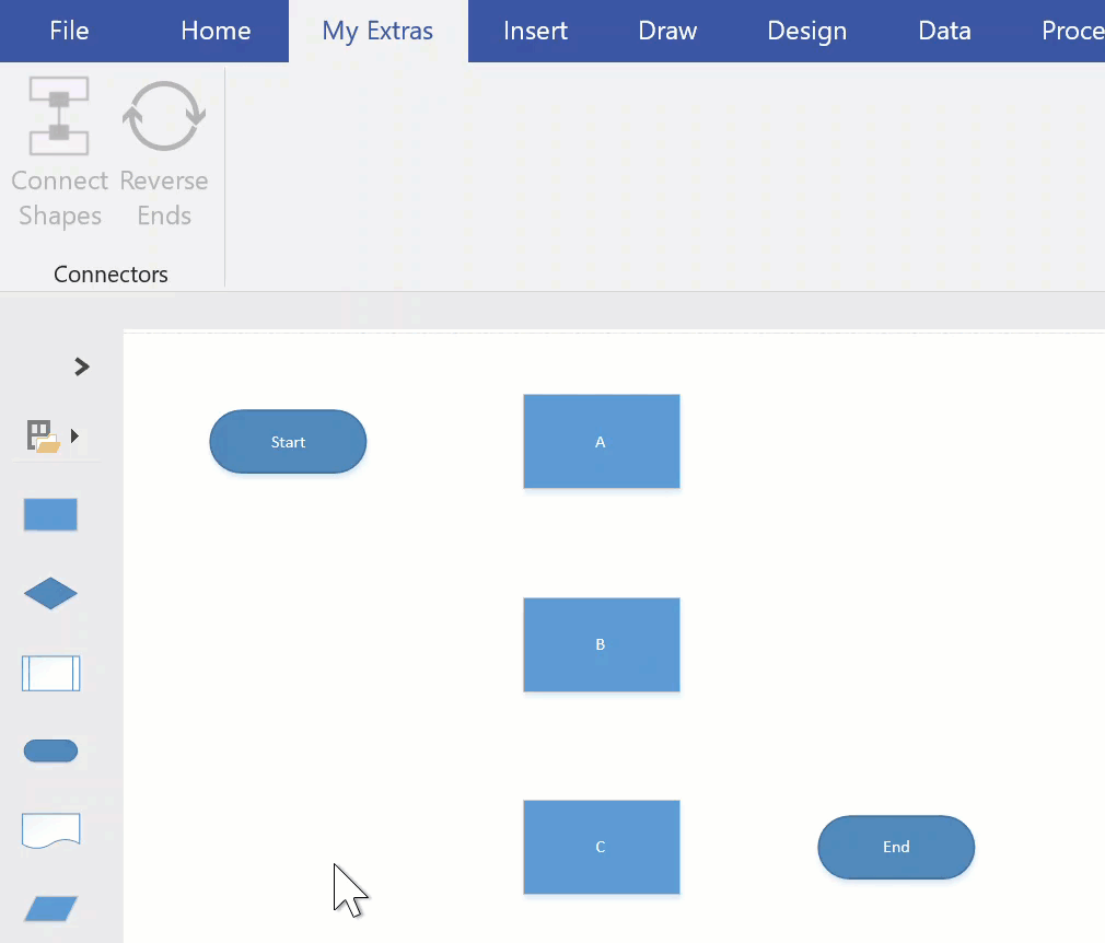 Screenshot showing the video of the connect shapes