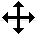 When you point at the border of the add-in, the mouse pointer turns into a four-headed arrow.