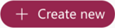 Screen cap of Create New pill in UI for creating a new community, post or other objects in Engage