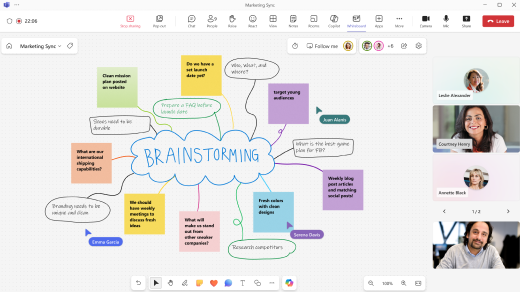 Using Whiteboard in Teams