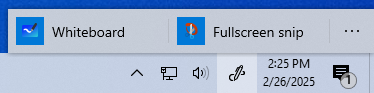 A screenshot of the Windows Ink Workspace in Windows 10.
