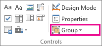 developer mode group button