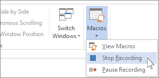 Stop Recording command