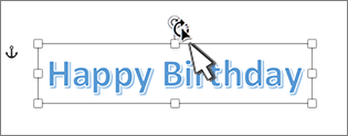 Rotate cursor by handle
