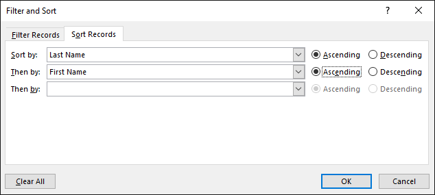 As part of Word mail merge, choose Edit Recipient List, and under Refine recipient list, choose Sort.