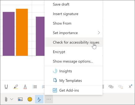 Using the Accessibility checker in Outlook on the web