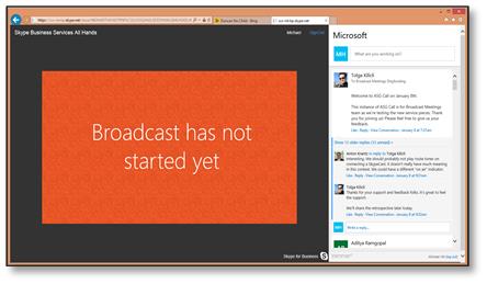 Join the SkypeCast event page