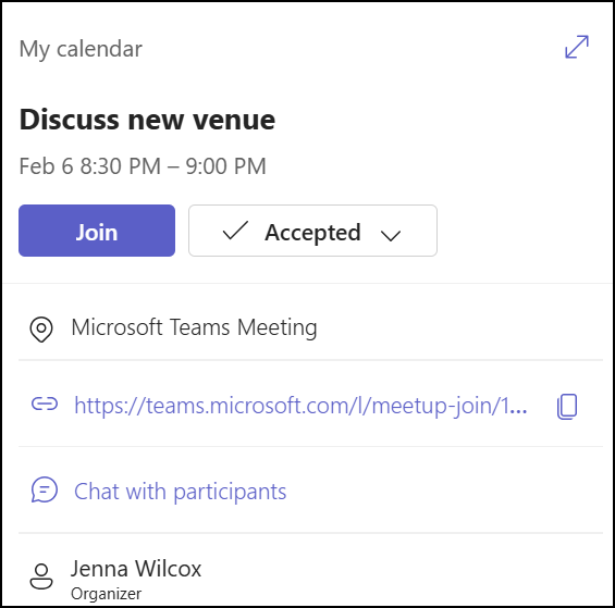 Join meeting.